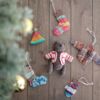 【針なし】Seeknit Ornament Kit かぎあみ針でつくるミニソックスキット