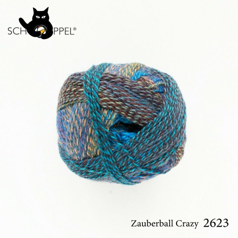 ショッペル SCHOPPEL 靴下用毛糸 ZAUBERBALL CRAZY 2623 （ザウバーボール クレイジー） ドイツ製 編み物 手編み  ハンドメイド☆ショッペル | Seeknit store