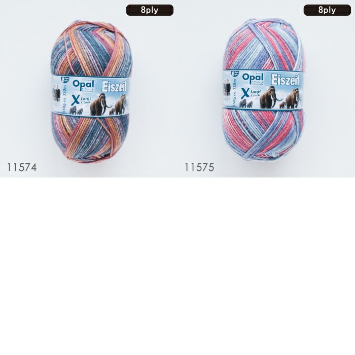 6色セット］Opal XLarge Eiszeit 8ply（アイスサイト）11570 11571